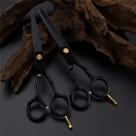 KOAIEZ Ciseaux De Coiffure De Coiffure De Salon Professionnel De 5,5 Pouces Black, Outils De Cisaillement De Coiffure De Coup