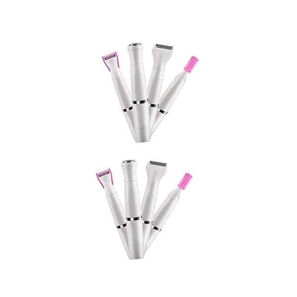 2 Pièces 4 Tondeuse Électrique Pour Les Femmes Dame Rasoir Dermaplane Rasoir Pour Les Femmes Visage Femme Rasoir Électrique É