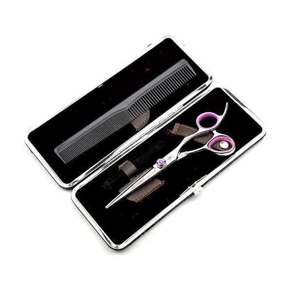 Ciseaux de coiffure Ciseaux de coiffeur Ciseaux de cheveux Professionnel en acier inoxydable japonais 440C 9CR 6,0 pouces pou