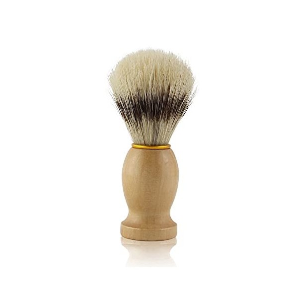 XJWWW-URG Brosses de rasage des hommes portables, brosse à barbe de beauté professionnelle avec poignée en bois, outil de bro