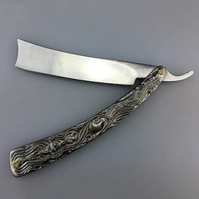 PIANAI Razor Manuel Ancienne/Coupe de Cheveux Classique/Rasoir Homme Manuel/Rasoir Barbe/Rasoir de sureté/Rasoir Tete Chauve/