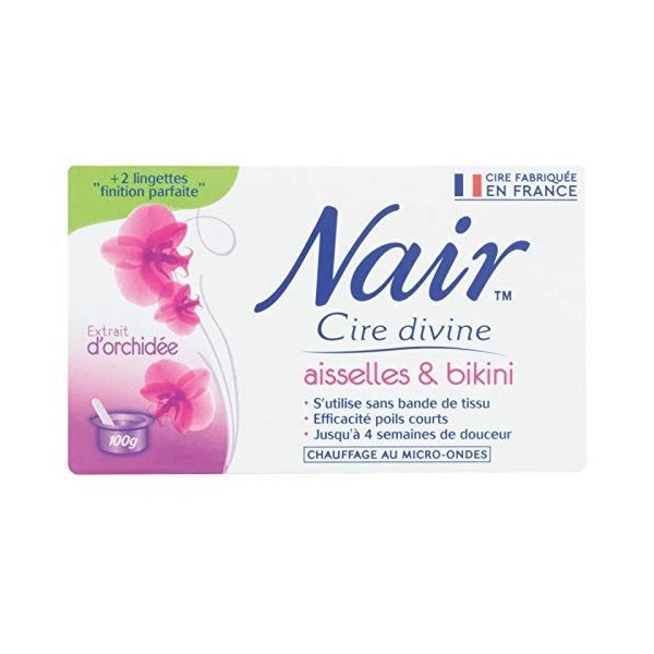 NAIR - Cire Divine Orchidée Résine Micro Ondable 100G - Lot De 3 - livraison offerte