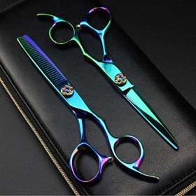 XBR Ciseaux à Cheveux Professionnels et Ciseaux Amincissants de Coiffure, Ciseaux/Ciseaux de Coupe de Cheveux en Acier Inoxyd