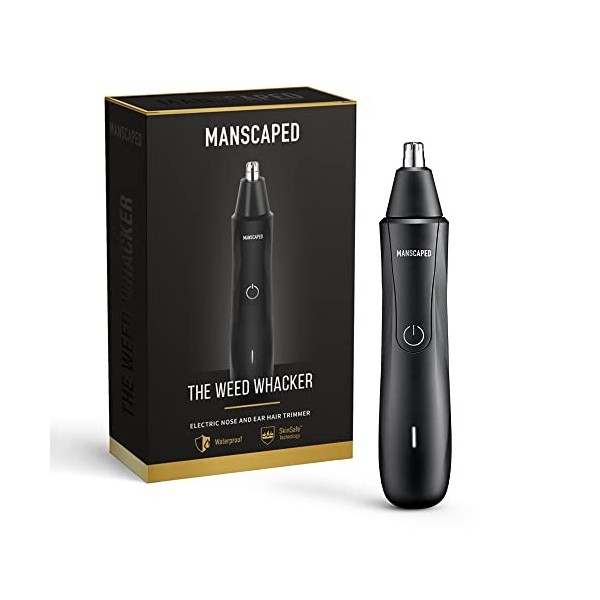 MANSCAPED™ The Weed Whacker™ Tondeuse pour Nez et Oreilles 9 000 tr/min, Tondeuse Électrique Précision avec Batterie Recharge