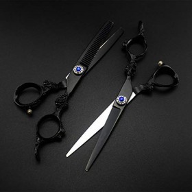 Ciseaux de coupe de cheveux, professionnels 440c 6 Ciseaux à cheveux coupe dragon Coupe de cheveux Barbier Coupe de cheveu