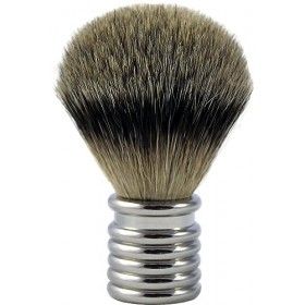 Hans Baier Exclusive Blaireau de rasage avec manche en métal argenté Taille 1