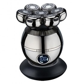 Rasoir de tête pour homme, étanche 5 en 1 avec écran LCD, rasoir électrique pour homme, rasoir électrique rechargeable 7DUSB 