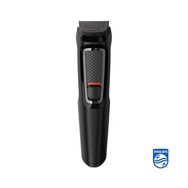 Philips Tondeuse tout-en-un 7 en 1 série 3000 pour barbe et cheveux avec 7 attaches, dont tondeuse nez, lames auto-affûtantes