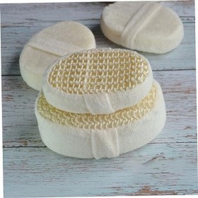 FRCOLOR Lot de 3 serviettes de bain - Brosse pour le dos - Shampooing - Gants exfoliants pour le corps - Éponge - Exfoliant p