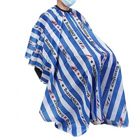 Cape de Barbier pour Adultes, Ensemble de Coupe de Cheveux pour Hommes avec Ciseaux Professionnels, Rasoir à Barbe, Cape de T