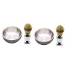 FRCOLOR 4 Pièces Grande Barbe Outil Rasage En Métal Outils Boutique Homme Accessoires Pour La Maison Inoxydable Et Brosse Fou