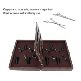 Natudeco Salon porte-ciseaux sac à outils de coiffure Salon ciseaux mallette de rangement en cuir PU étui à ciseaux fournitur