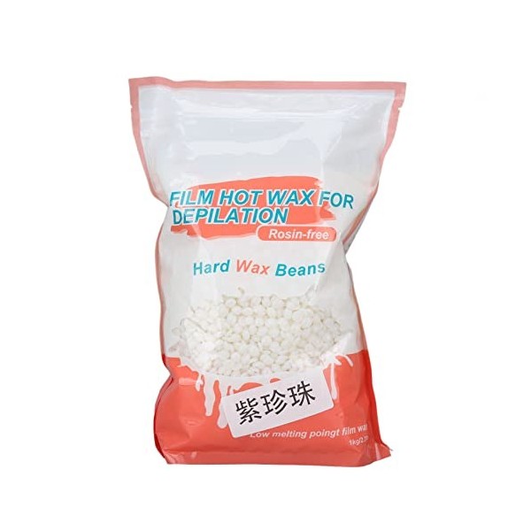 Perles de Cire, 1000 G de Perles de Cire Dures pour Lépilation, Chauffe-cire Doux pour Lépilation des Jambes et des Bras, R