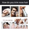 Rasoir à Nez électrique Homme Femme - Nose Hair Trimmer For Men And Ears Finisher Men, Tondeuse Nez Oreilles Tondeuse, Tondeu