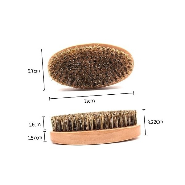 Beavorty 14 Pièces Brosse À Barbe Brosse De Toilettage Kits De Brosse À Cheveux Pour Hommes Outils Pour Hommes Outils En Bois