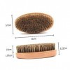 Beavorty 14 Pièces Brosse À Barbe Brosse De Toilettage Kits De Brosse À Cheveux Pour Hommes Outils Pour Hommes Outils En Bois