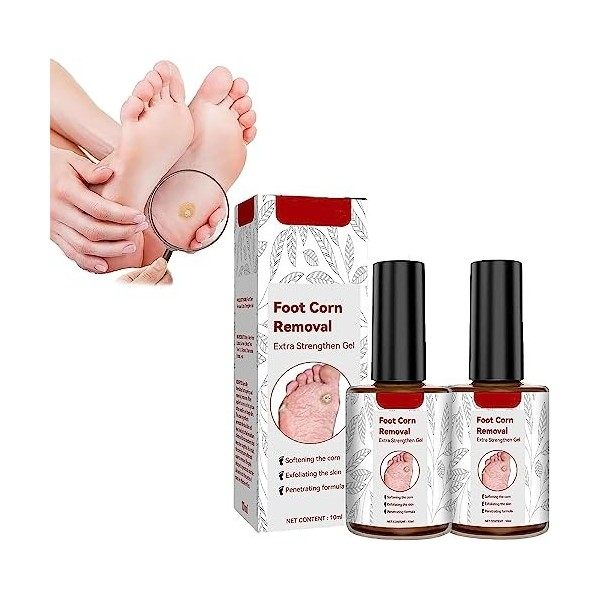 GFOUK - Dissolvant de maïs pour pieds - Gel extra fort - Liquide extra fort