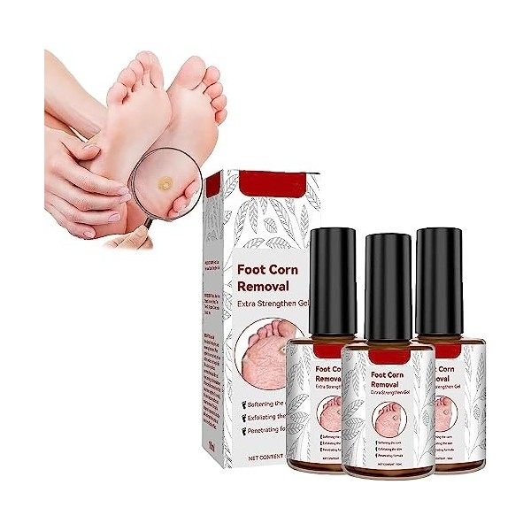 GFOUK - Dissolvant de maïs pour pieds - Gel extra fort - Liquide extra fort