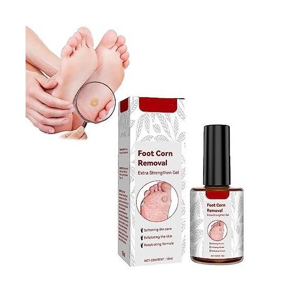 GFOUK - Dissolvant de maïs pour pieds - Gel extra fort - Liquide extra fort