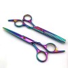 Ciseaux de coupe de cheveux, cisailles à cheveux professionnellesCiseaux de coiffure de série colorée, ensemble de coiffure p