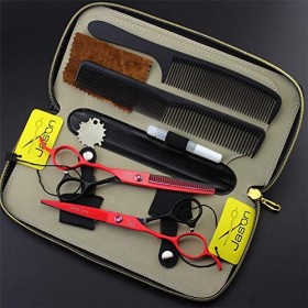 6,0 Pouces Ciseaux De Coiffure Set Kit De Sharp en Acier Inoxydable pour Cheveux Dilution Ciseaux Professionnels Barber Kits 