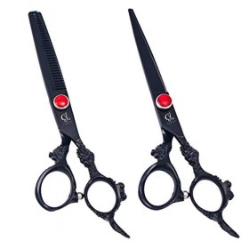 LUCHONG Japan Steel 6.0 Coiffure Professionnelle Ciseaux Set Fait de Sharp en Acier Inoxydable de Haute qualité Bord Convient