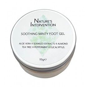 99% Naturel GEL APAISANT pour les PIEDS - ALOE VERA, MENTHE, ARBRE DU THÉ & EUCALYPTUS - 125g par NATURES INTERVENTION. Gel 