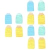 CIYODO 3 Paquets 4 Pièces Gants De Spa Gants Exfoliants Gant De Bain Gant De Douche Gant Nettoyant Pour Le Corps Serviette De