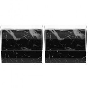 minkissy 2 Pièces Boîte De Rangement Porte-pincettes Fournitures Dextension De Cils Outil De Cils Pince à Cils Accessoires D