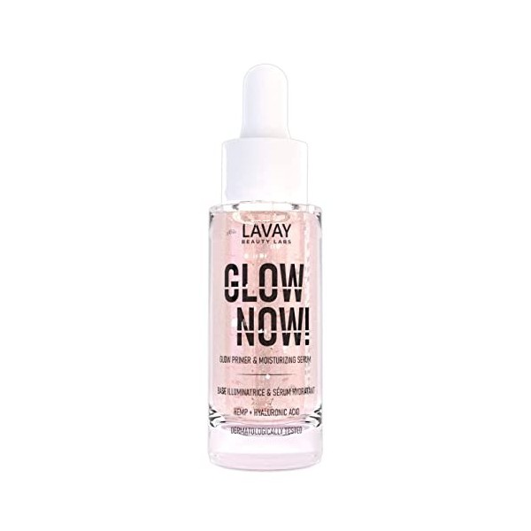 LAVAY Base de teint Glow Now! - Primer + Sérum, Base de maquillage Illuminatrice, Rafraîchissante et Hydratante