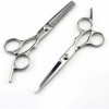 Haarschere Ciseaux de Coiffure,Ciseaux de Coupe de Cheveux Ciseaux de Coiffeur,Ciseaux Ciseaux de Coiffure,Argent,Set