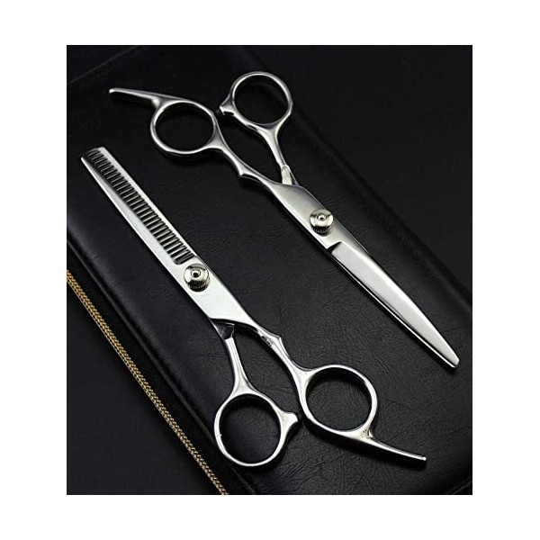 Haarschere Ciseaux de Coiffure,Ciseaux de Coupe de Cheveux Ciseaux de Coiffeur,Ciseaux Ciseaux de Coiffure,Argent,Set