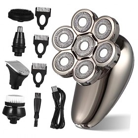 Mikinona Rasoir Électrique Rasoir Electriques Hommes Brosse Nettoyante Visage Rasoir Homme Tondeuse à Tondeuse Électrique Gel