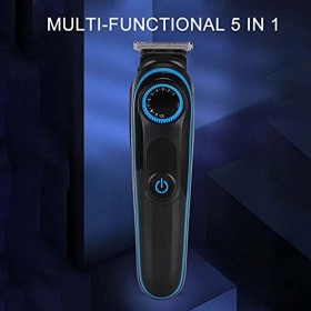 Tondeuse à cheveux électrique, tondeuse multifonction 5 en 1, écran LCD, outil de rasage de cheveux, outil de coiffure de sal