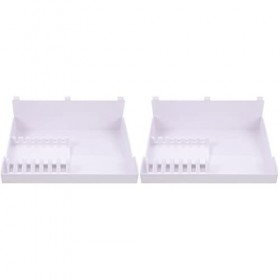 minkissy 2 Pièces Prise De Peigne à Ciseaux Plateau à Outils De Coiffeur Porte-ciseaux En Plastique Support De Ciseaux En Pla