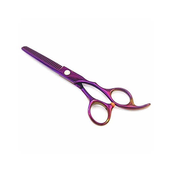 Ciseaux de coupe de cheveux 5.5/6 "pouces Ciseaux de coiffure violets Ciseaux de coiffure Ciseaux de coiffure amincissants Ci