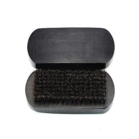 AnSafe Blaireau Lot de 2, Fait Main Mousse Savon Coiffure Brosse à Barbe Bois de hêtre Cheveux en Poils Rasage Brosser Coule