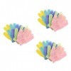 FOMIYES 60 Pièces Gants De Bain Gant De Gommage Pour Le Corps Gant De Gommage Pour Le Corps Gants De Douche En Nylon Bain En 