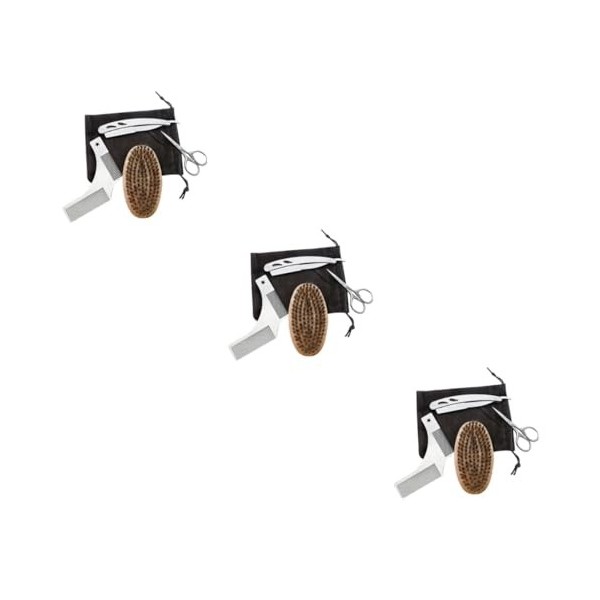 minkissy 8 Pièces Ciseaux En Acier Inoxydable Portapotty Ensemble De Coupe De Barbe Ciseaux De Coupe Précis Kit De Rasage Pou