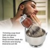 Ensemble Bol Et Brosse De Rasage, Brosse à Barbe En Alliage Rétro, Brosse à Crème De Rasage, Support De Brosse De Rasage, Kit