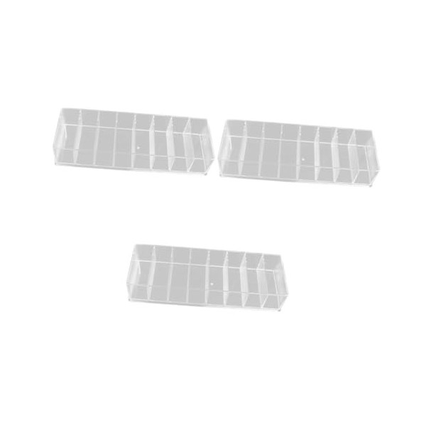 Beavorty 3 Pcs Boîte De Rangement En Plastique Peigne Étagères De Rangement En Plastique Conteneurs En Plastique Transparent 