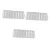 Beavorty 3 Pcs Boîte De Rangement En Plastique Peigne Étagères De Rangement En Plastique Conteneurs En Plastique Transparent 