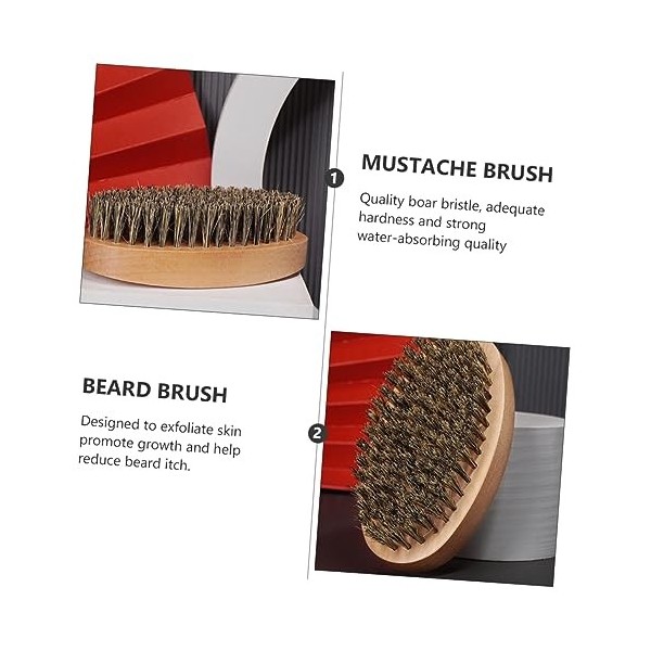 minkissy Lot de 14 brosses à barbe pour homme - Outils de beauté pour homme - Brosse à cheveux en poils de sanglier - Brosse 