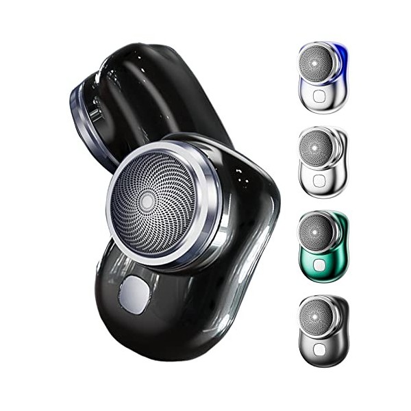 Mini-Rasage Rasoir Électrique Portable pour Homme Rechargeable par USB Taille De Poche Rasoir sans Fil IPX7 Étanche Humide Et