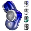 Mini-Rasage Rasoir Électrique Portable pour Homme Rechargeable par USB Taille De Poche Rasoir sans Fil IPX7 Étanche Humide Et