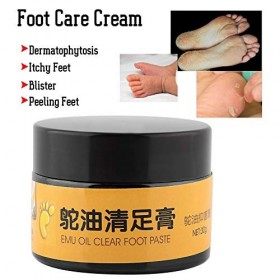 Crème de soin des pieds, 30G Extraits de plantes Déodorant doux pour les pieds Hydratant Pommade Crème pour les talons fendil