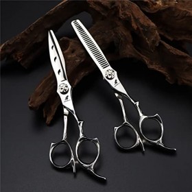 leybold Ensemble De Ciseaux De Coiffure Professionnels, Acier Inoxydable Japonais 6,0 Pouces, avec Accessoires De Coupe en Cu