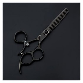Kwent Ciseaux de Coiffure 6,0 Pouces cisailles Volantes Noires, poignée rotative Ciseaux Ciseaux de Coiffure, Ciseaux de Coif