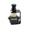 AnSafe Blaireau, Ergonomie Poids léger Prise Confortable Rasage Accessoires Mousse Savon Brosse à Barbe avec Support, Bol Co