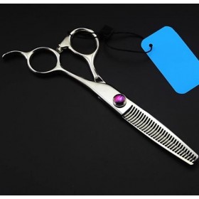 Ciseaux de coupe de cheveux, 6 pouces professionnels 440c hache incurvée dents ciseaux à cheveux barbier coupe salon de coiff